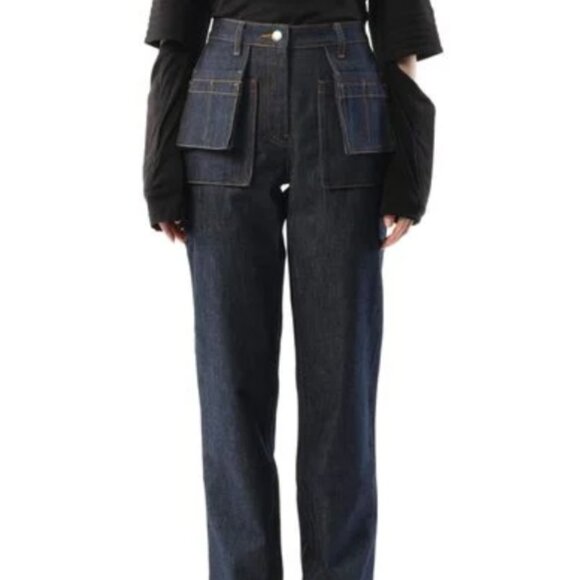 Helmut Lang Utility Straight-Leg Jeans – Raw Indigo – Size 25 – NWT - Picture 7 of 15